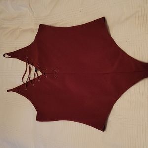 Express ribbed thong body suit
